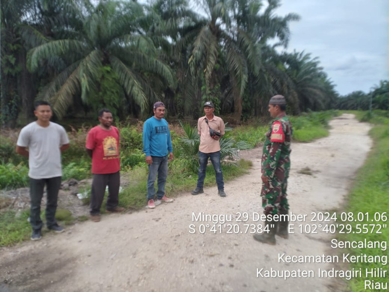 Koptu Setiawan Harianto Rutin Himbau Warga untuk Selalu Waspada Karhutla