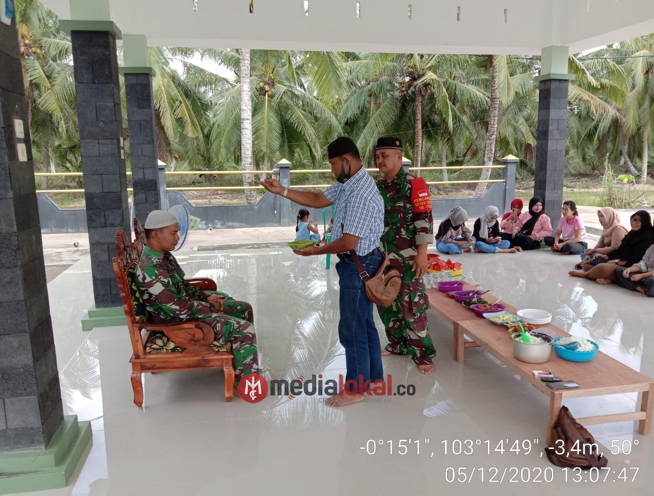 Koramil 12/Batang Tuaka Gelar Doa Bersama Untuk Personil Satgaster Papua