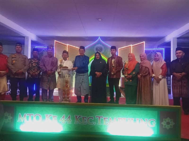 Hadiri Penutupan MTQ ke-44 Tingkat Kecamatan, Ini Harapan Danramil 03/Tempuling