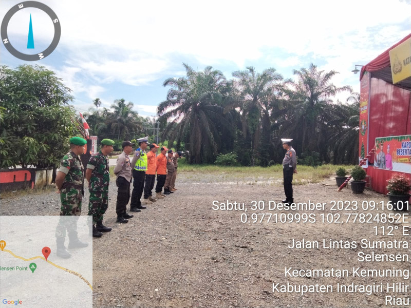 Danramil 09/Kmg Beserta Jajarannya Turun Untuk Lakukan Pos Pengamanan Nataru
