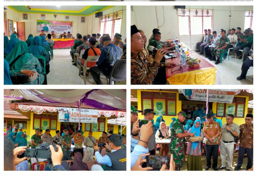 Pj Bupati Inhil Didampingi Dandim 0314/Inhil Lakukan Peninjauan Terhadap Pasar Murah