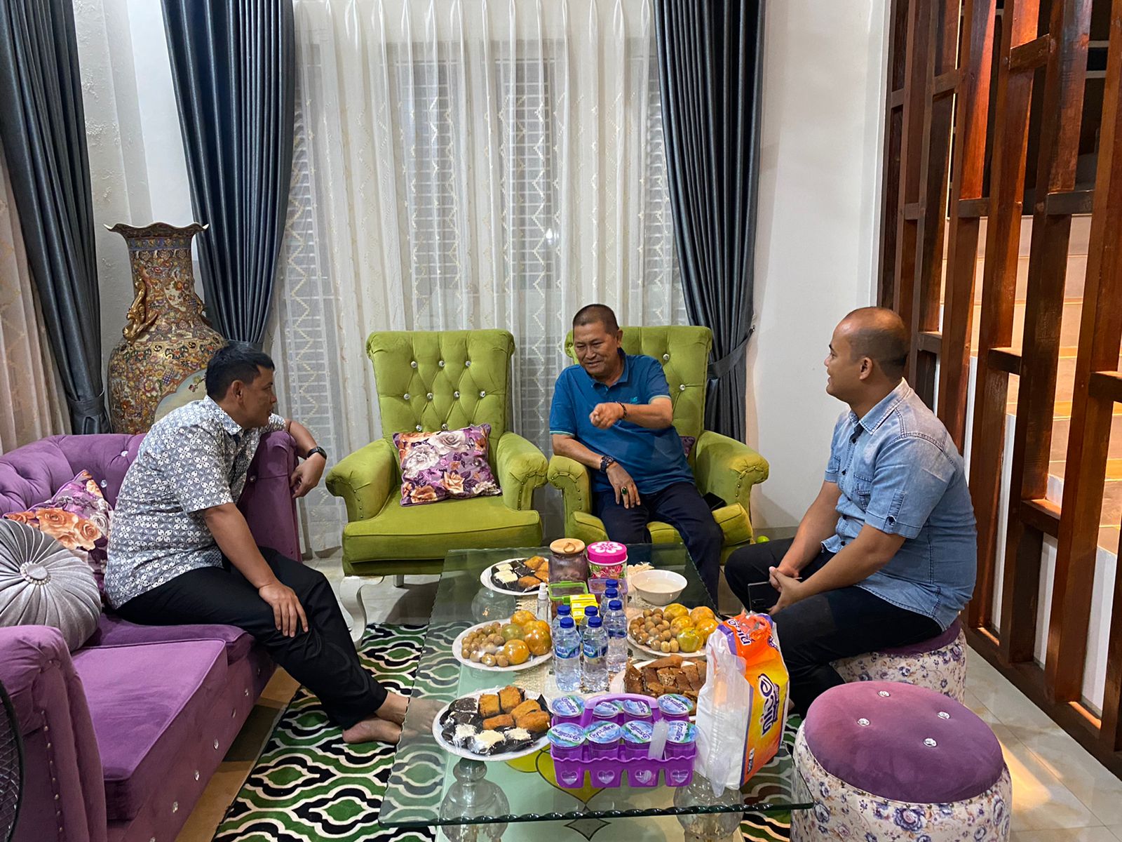 Kapolres Inhil AKBP Jalin Silaturahmi Dengan Ketua Umum Kerukunan Bubuhan Banjar Provinsi Riau