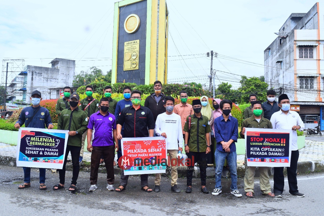 DPD Komunal Tanjungbalai Deklarasi Pilkada Damai dan Berbagi Masker Gratis