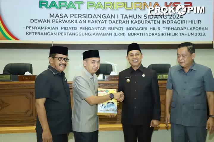 Pj Bupati Inhil Hadiri Rapat Paripurna Ke - 3 Masa Persidangan I Tahun 2024