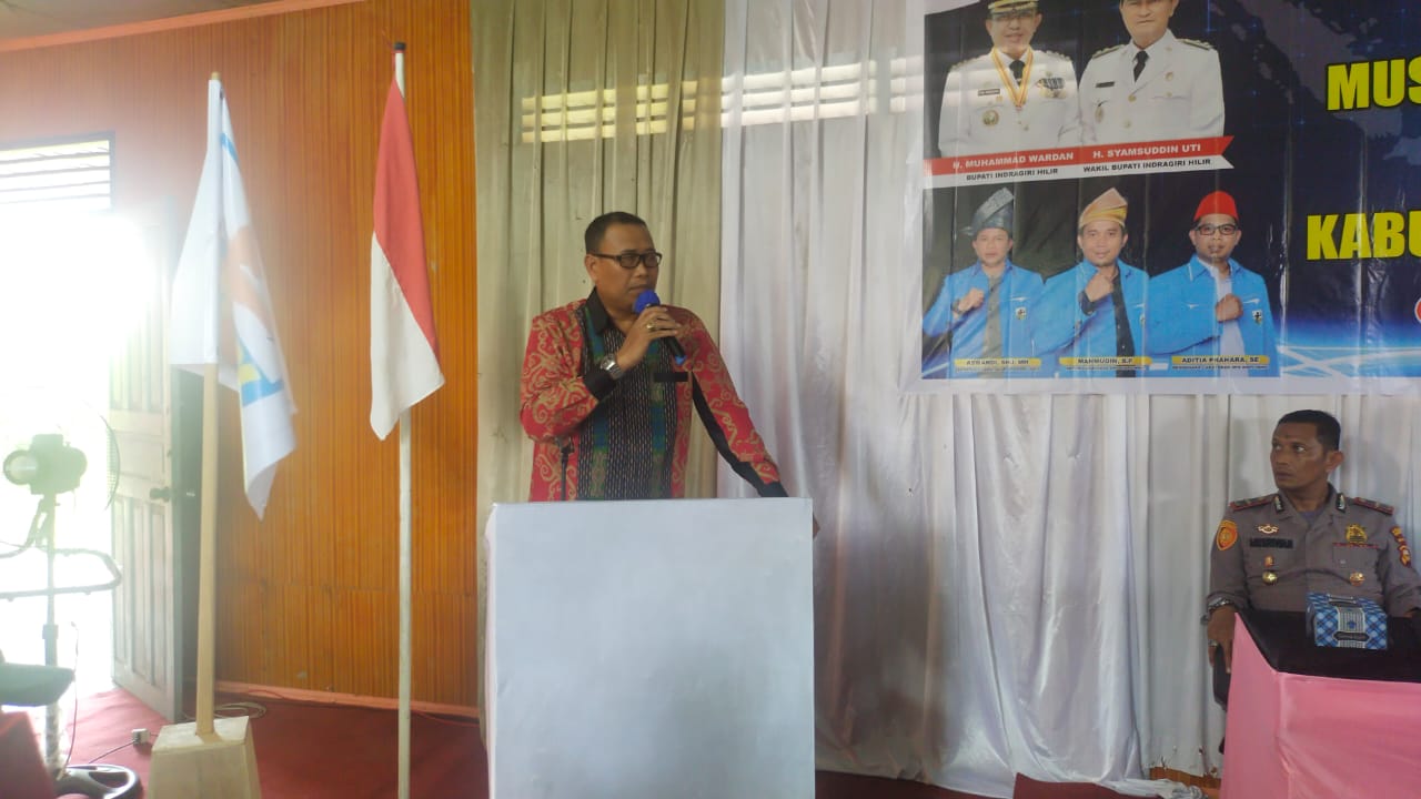Buka Musda XIII KNPI, Ini Harapan Bupati Inhil HM Wardan