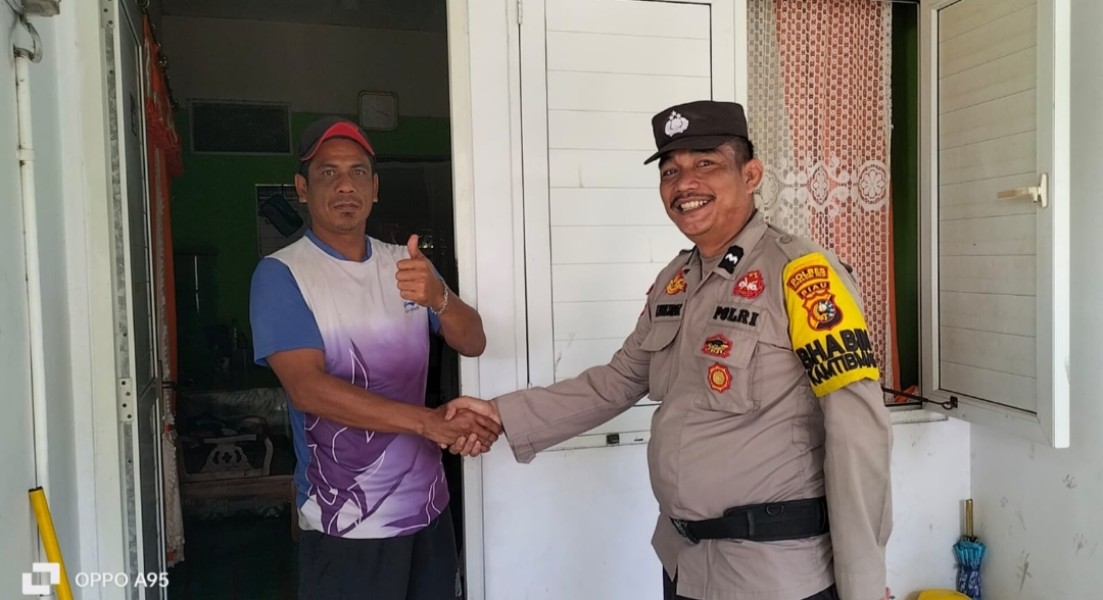 Antisipasi Kerawanan Kamtibmas Personel Polsek Enok tingkatkan Kegiatan Sambang warga