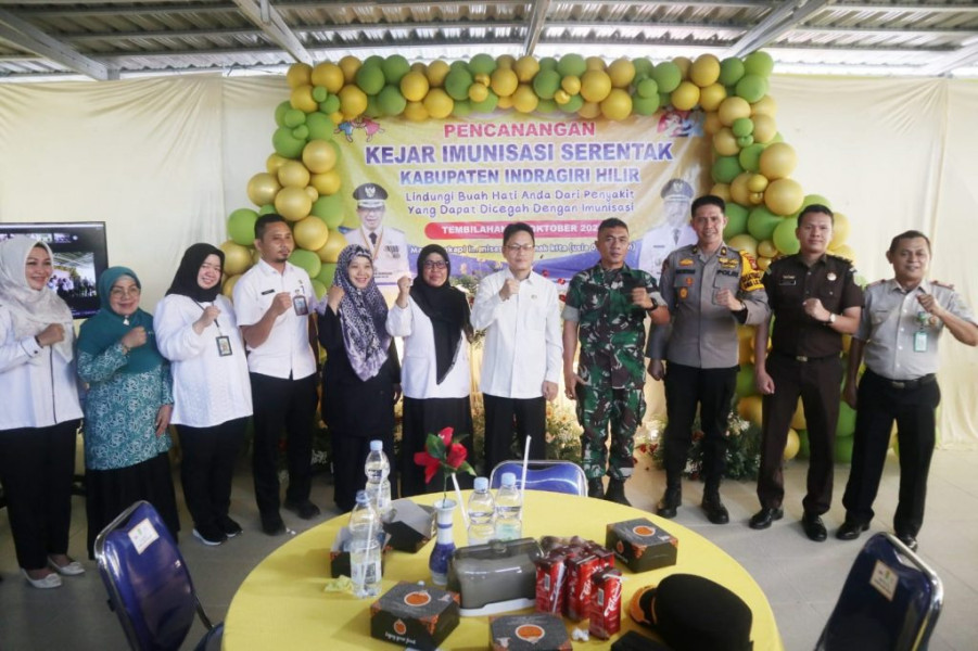 Bupati Inhil Buka Pencanangan “Kejar Imunisasi Serentak” di Kabupaten Indragiri Hilir