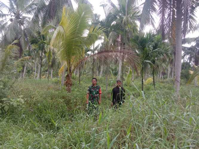 Babinsa Koramil 04/Kuindra Patroli Rutin Karlahut Bersama MPA