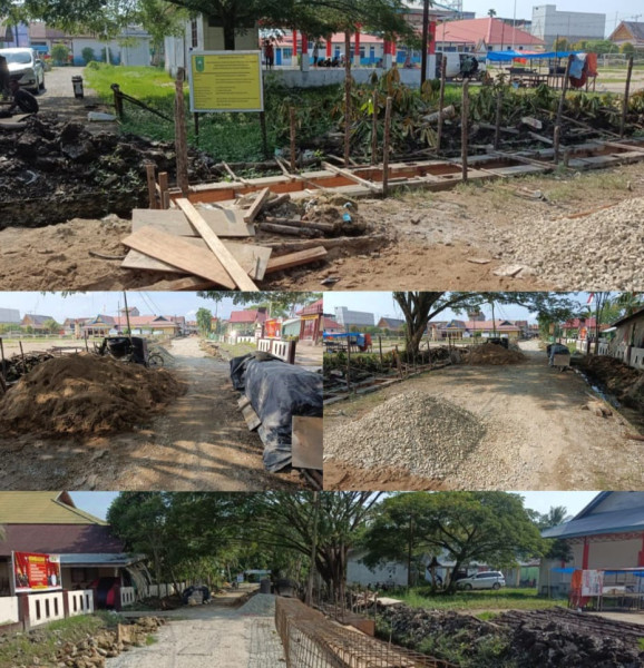 Duuh, Material Proyek Penuhi Jalan, 2 Orang Pengendara Sudah Alami Kecelakaan
