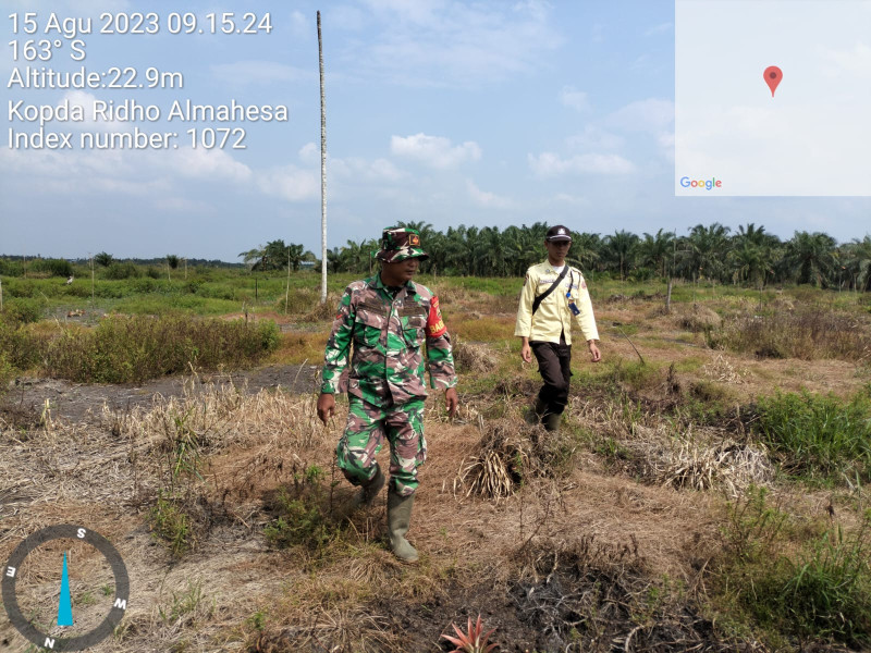 Baabinsa 05/Gas Gencar Laksanakan Patroli Karhutla