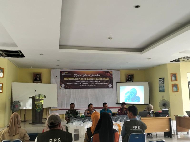 Hasil Perhitungan Suara, Danpos Ramil 04/Kdr Ikuti Rapat Pleno Terbuka