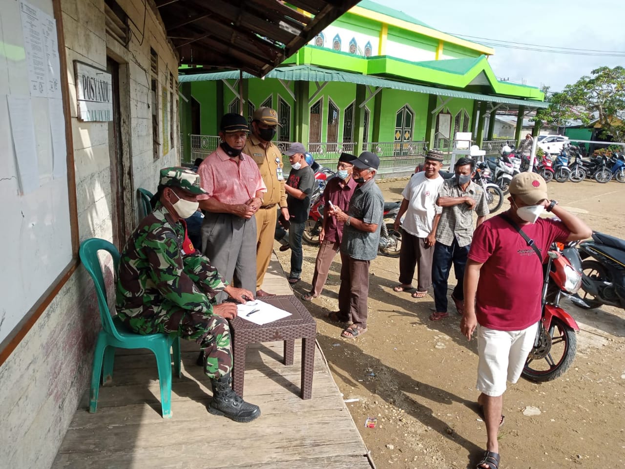 Babinsa 03/Tempuling Data Warga Binaan Yang Belum Divaksin