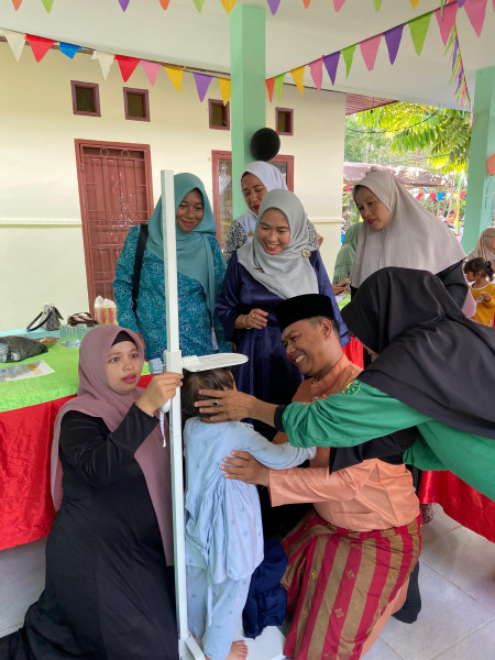 Dahlelawati : Balita dan Anak Desa Kuala Alam Harus Sehat dan Bebas Stunting.