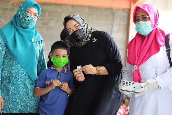 TP-PKK Tanjungbalai Bersama Bank Sumut Bantu Fasilitas Anak Penghuni Rusunawa Sei Raja