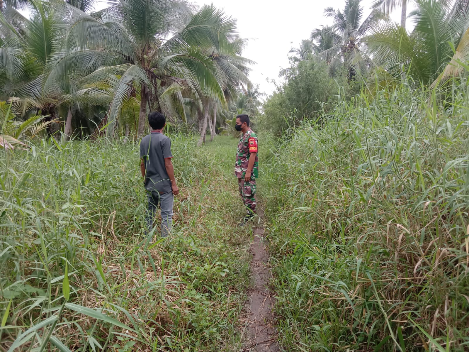 Cegah Karhutla Demi Keamanan Bersama Oleh Babinsa Koramil 04/Kuindra