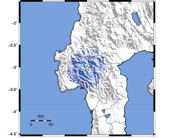Selang Beberapa Menit, Gempa 4 SR Kembali Guncang Mamasa