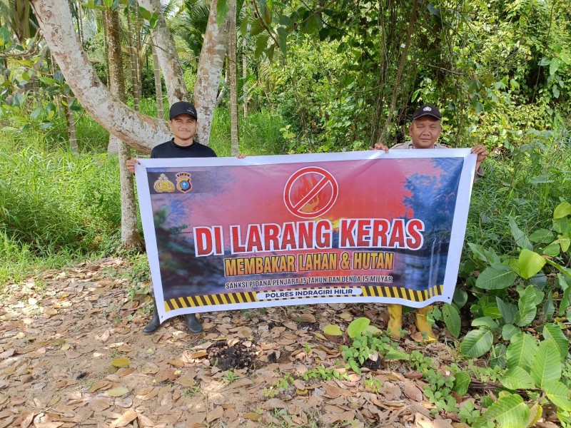 Patroli Sekaligus Sosialisasi dan Himbauan Tentang Larangan Membuka Lahan dan Hutan Dengan Cara Di Bakar