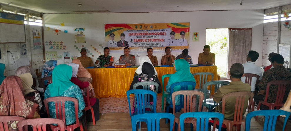 Danramil 04/Kuindra Hadiri Musrembangdes Tahun 2025 di Desa Sungai Brapit