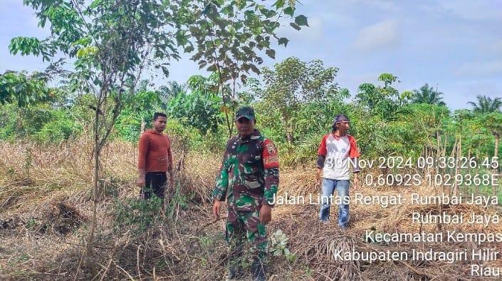 Babinsa Koramil 03/Tpl Kopda Jalaludin Terus Aktif Laksanakan Patroli Karlahut