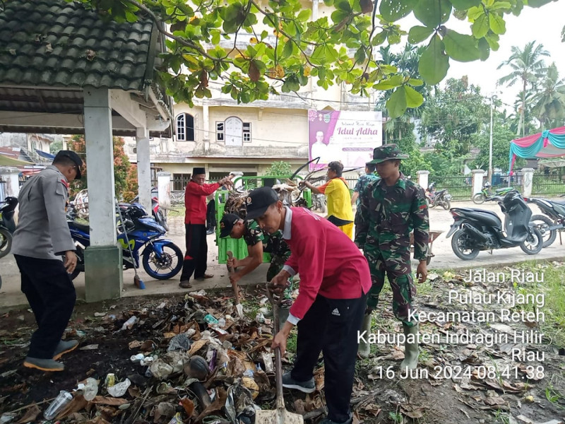 Koramil 07/Reteh Jalin Hubungan Baik Antar Sesama di Wilayah Desa Binaan