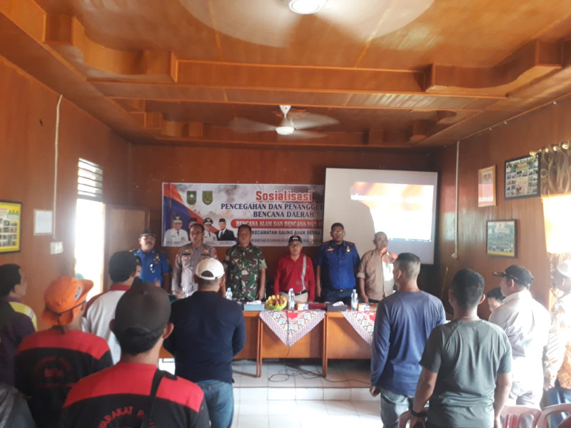Danramil 05/Gas Hadiri Sosialisasi Pencegahan Karhutla di Wilayah Binaan