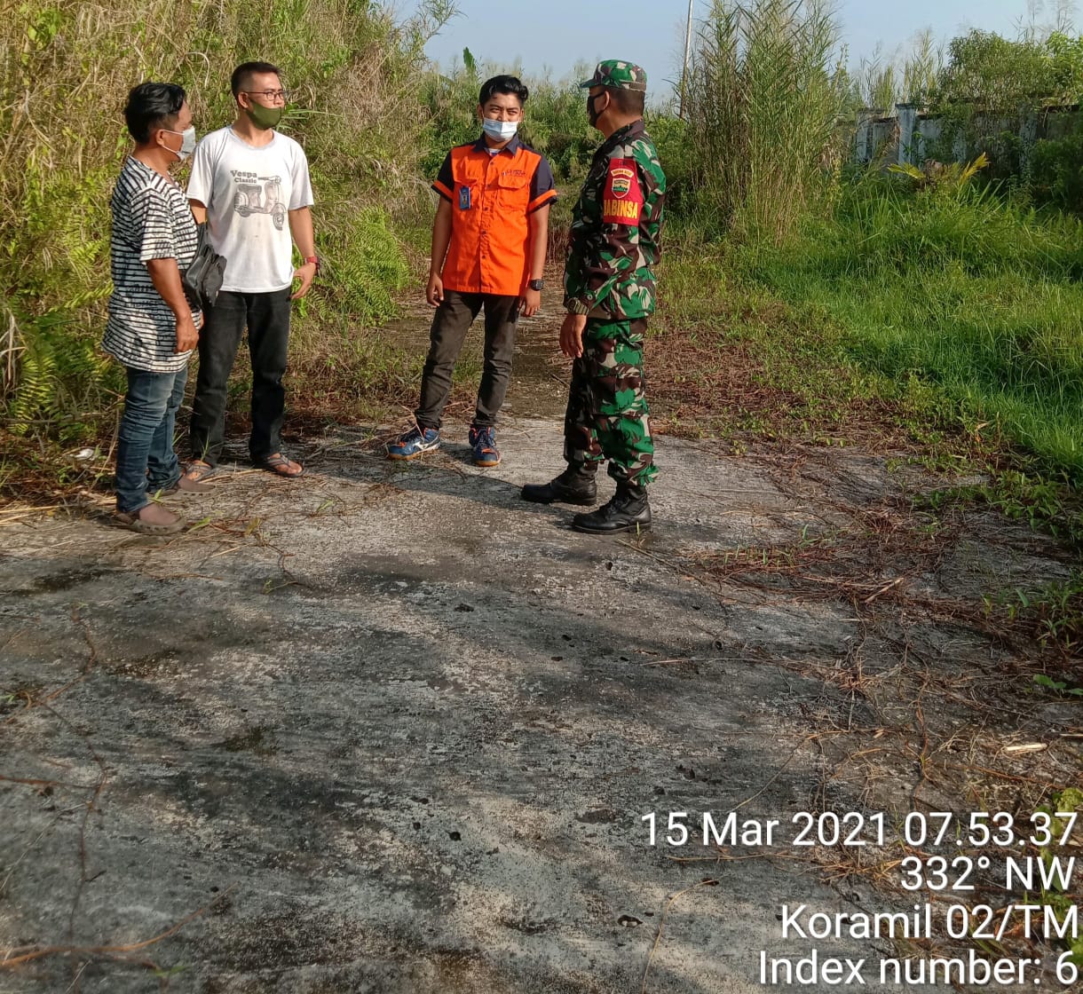 Patroli Karhutla di Tanjung Pasir, Ini Pesan Babinsa Koramil 02/Tanah Merah