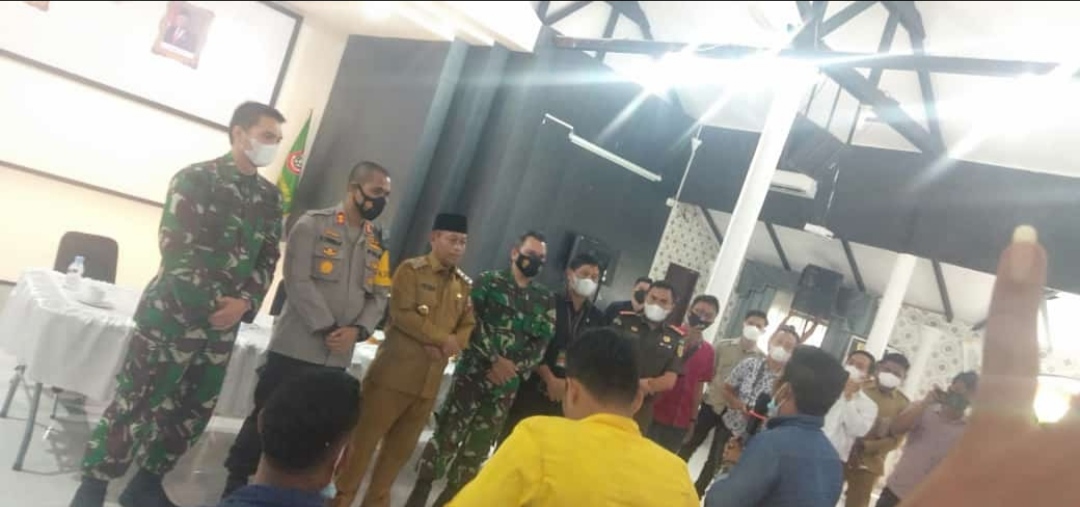 Kapolres Tanjungbalai Meminta Maaf Kepada Aktifis di Hadapan Forkopimda