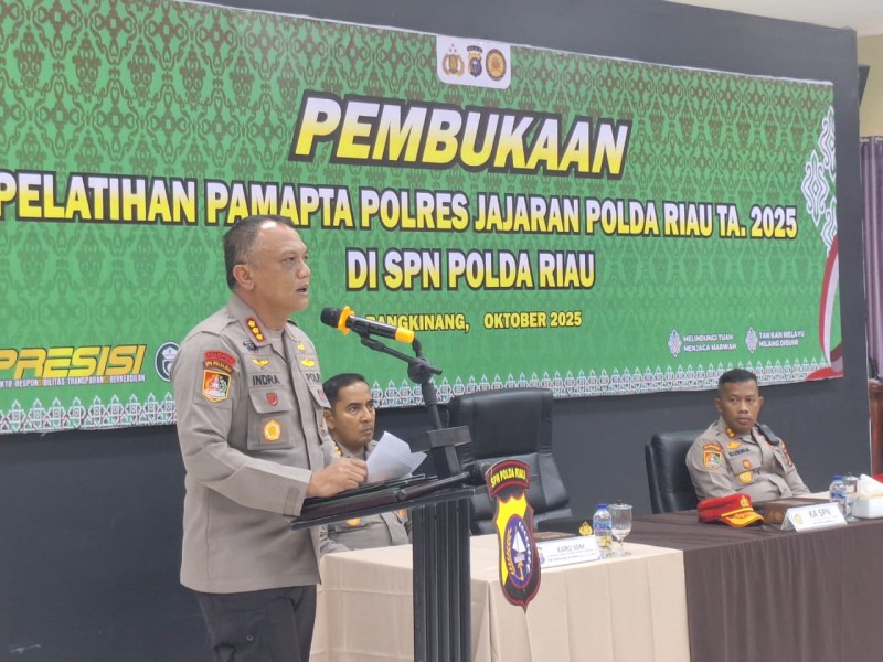 Polda Riau Gelar Pelatihan Kompetensi PAMAPTA, Jadi Garda Terdepan Pelayanan Polri Polda Riau Gelar Pelatihan Kompetensi PAMAPTA, Jadi Garda Terdepan Pelayanan Polri