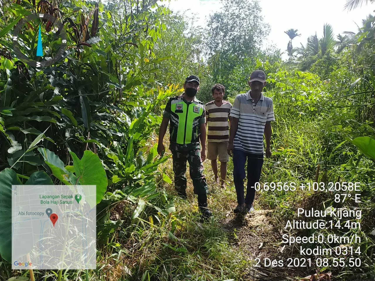 Walaupun di Tengah Pandemi, Babinsa Koramil 07/Reteh Tetap Rutin Lakukan Patroli Karhutla