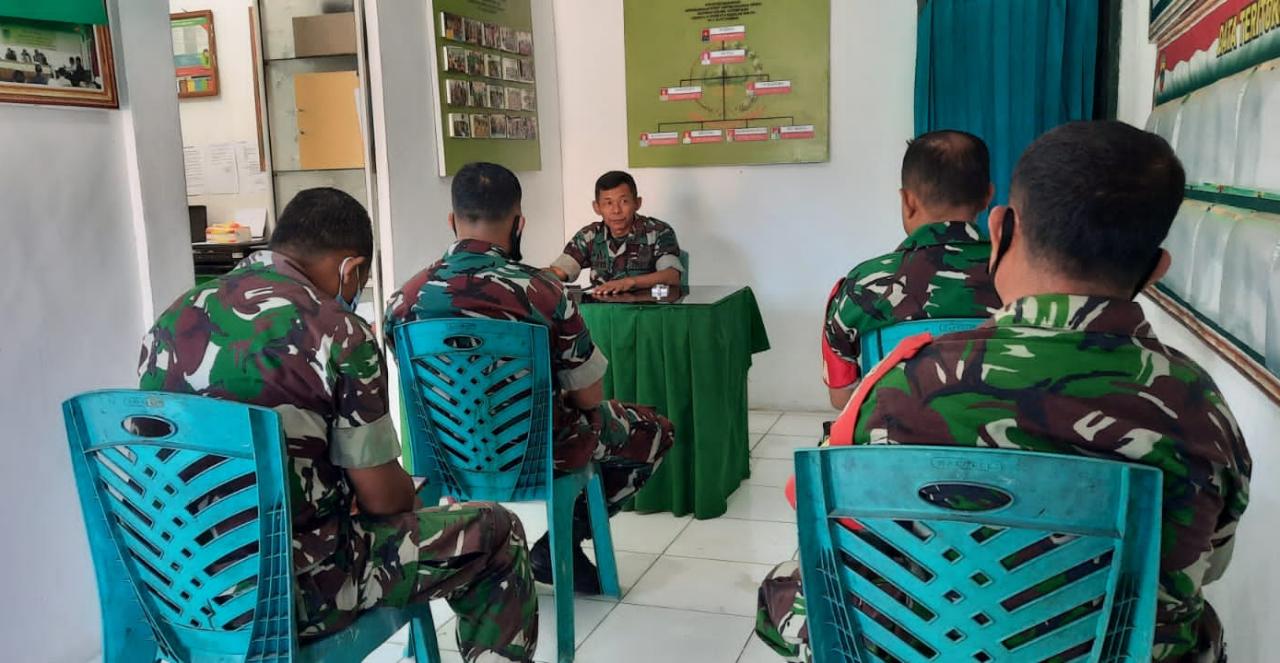 Danramil 03/Tempuling Beri Jamdan Dalam Rangka Persiapan Semapta Garjas Perodik 1 Tahun 2022