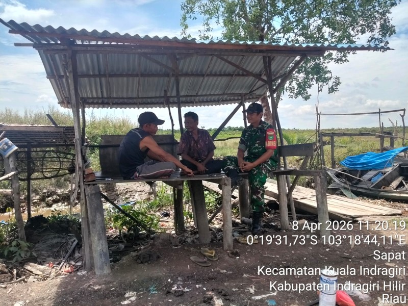 Babinsa Koramil 04/Kuindra Terus Merajut Kebersamaan Bersama Warga Binaan