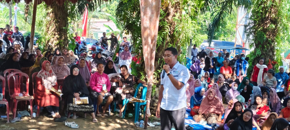 Masyarakat Jalan Baru, Bagan Batu bersorak Siap Dukung BIJAK Saat Kampanye Calon Wakil Bupati, Jhoni Carles
