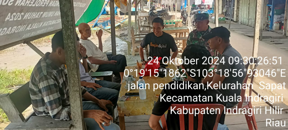 Babinsa Koramil 04/Kuindra Ajak Masyarakat Untuk Jaga Kekompakan dan Kesatuan serta Persatuan Bangsa Melalui Komsos