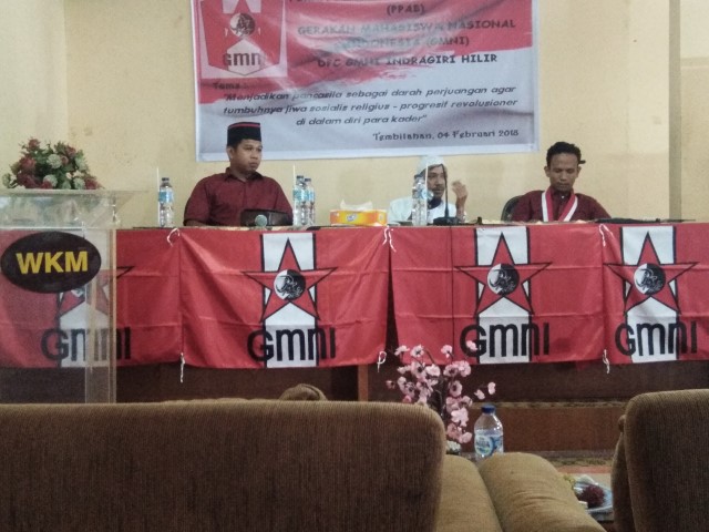 Ketua DPC GMNI Pekanbaru Buka Secara Resmi PPAB GMNI Inhil 