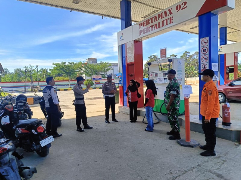 Pos Pam Ops Ketupat Lancang Kuning 2026, Personil Koramil 09/Kemuning Siap Amankan Hari Raya Idul Fitri 2026