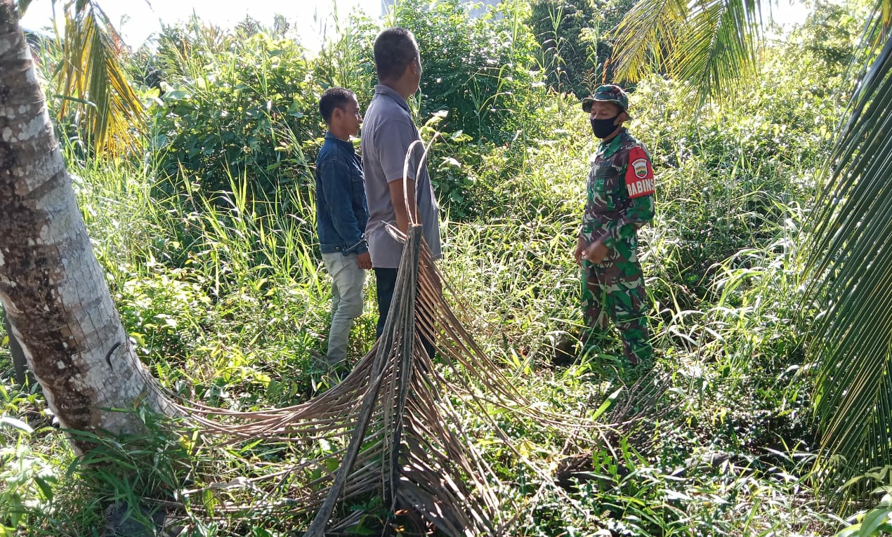 Cegah Karhutla, Babinsa Rutin Lakukan Patroli dan Sosialisasi di Kelurahan Sapat