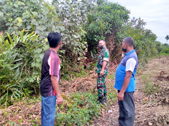 Untuk Mencegah Karhutla, Babinsa Koramil 04/Kuindra Rutin Laksanakan Sosialisasi