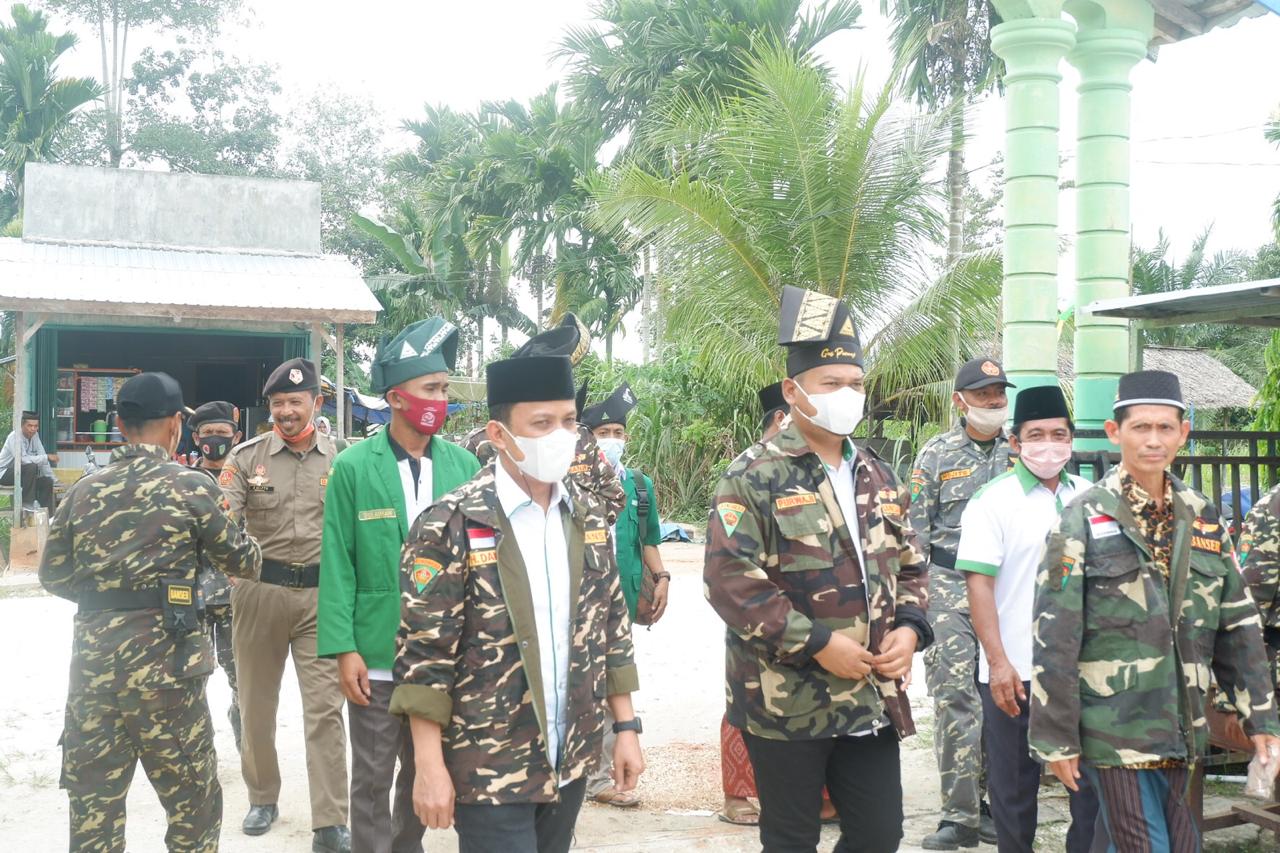 Diikuti Ratusan Peserta, Dani M Nursalam Pimpin Apel Pembukaan DTD dan Susbalan GP Ansor Inhil