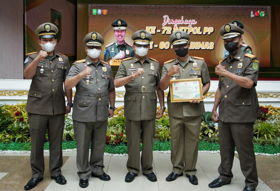 Bupati Inhil Apresiasi HUT Satpol PP ke 72 Provinsi Riau Tahun 2022 