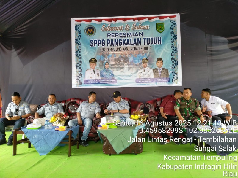 Danramil 03/Tempuling Hadiri Peresmian SPPG Pangkalan Tujuh, Wujudkan Pendidikan Berkualitas