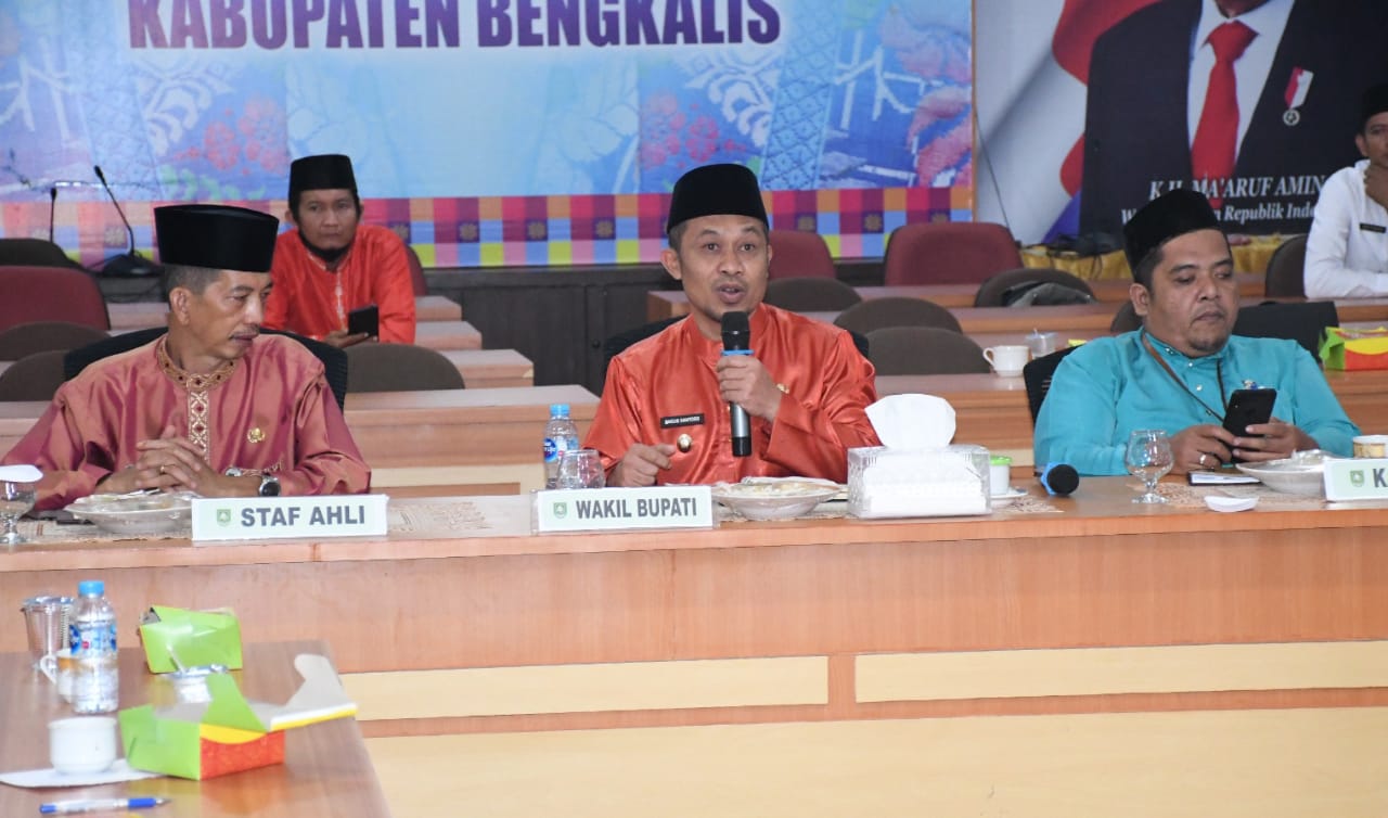 Wakil Bupati Bengkalis Ikuti Musrenbang RKPD Provinsi Riau Tahun 2023 Secara Virtual
