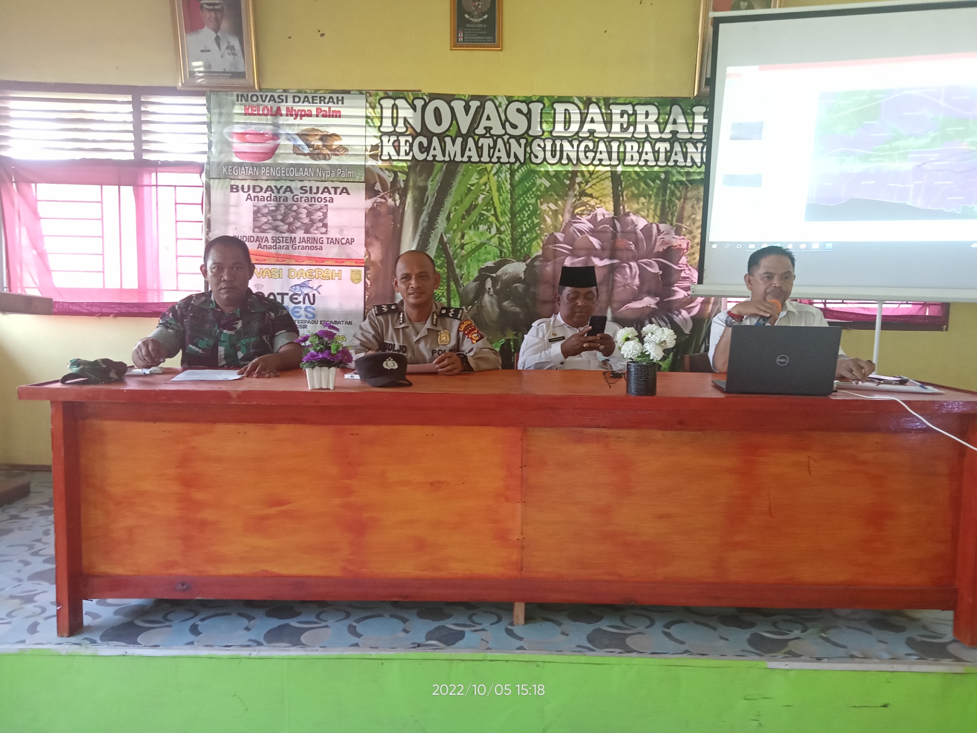 Sosialisasi Pembentukan Tim Pendataan Diikuti Oleh Danramil 07 Sungai Batang