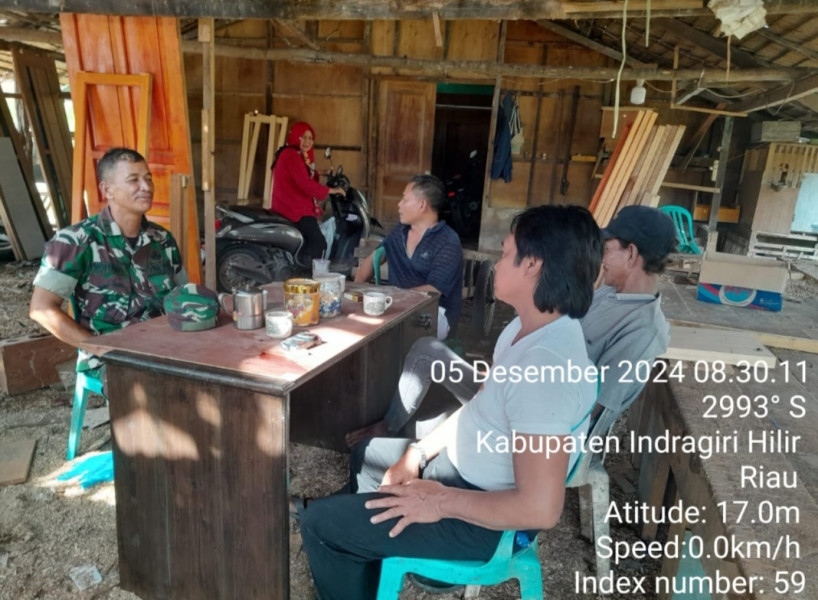 Komsos di Sungai Barang, Berikut Pesan-pesan Pelda Nofiandi