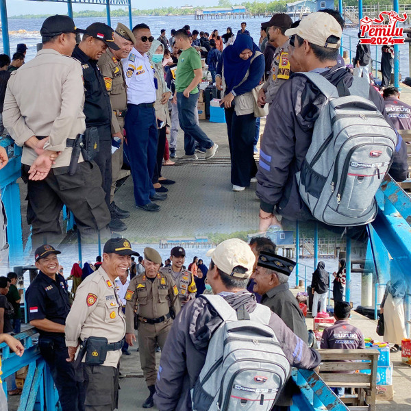 Kapolsek Kateman Akp Ermanto SH Pimpin Sosialisasi Pemilu Damai