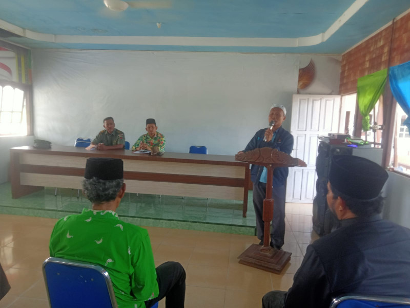 Danramil 09/Kemuning Dampingi Rapat Rakorcam