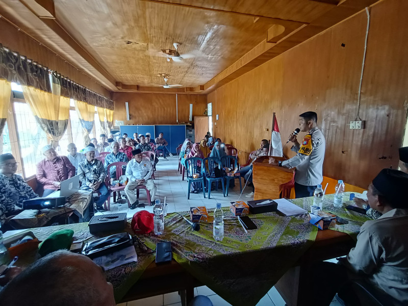 Tak Kenal Lelah, Kapolsek Gas Giat Cooling System Pilkada Damai 2024