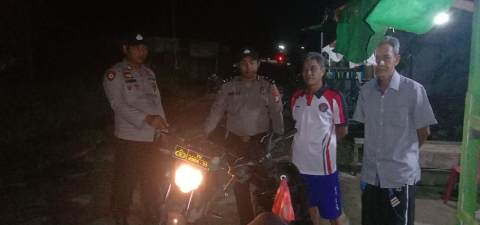 Personil Polsek Gaung Melaksanakan Kegiatan Patroli Roda 2 di Kelurahan Kuala Lahang Antisipasi Tindak Kriminal