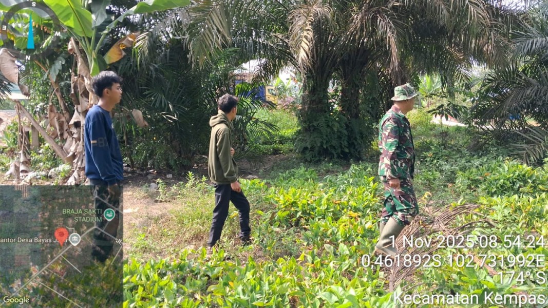 Patroli Tapal Batas: Babinsa Koramil 03/Tempuling Pastikan Nihil Titik Api di Sungai Rabit