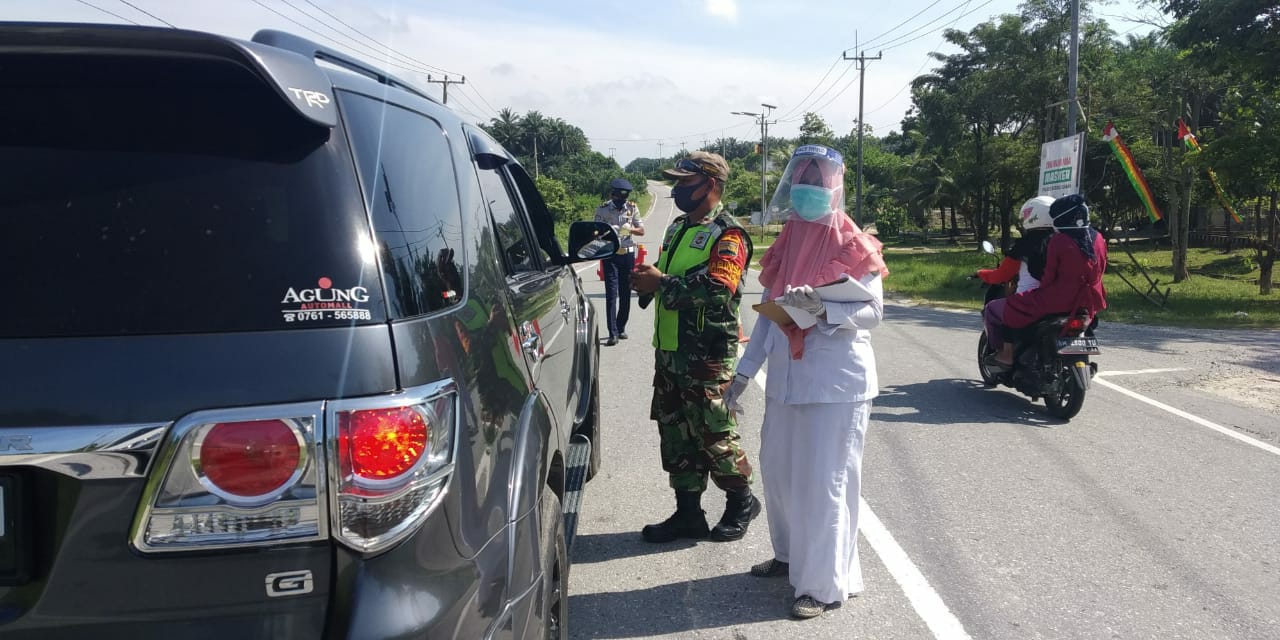 Jelang New Normal TNI/Polri, Dishub dan Diskes Siaga di Pos Pantau Covid-19