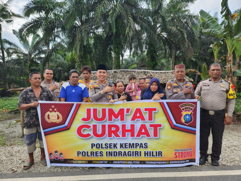 Jumat Curhat Bersama Kapolsek Kempas, Terima Kasih Warga telah Jaga Kamtibmas dalam Pemilu 2024